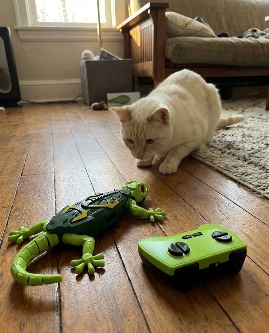 Whisker Chase Wall Climbing Gecko Toy